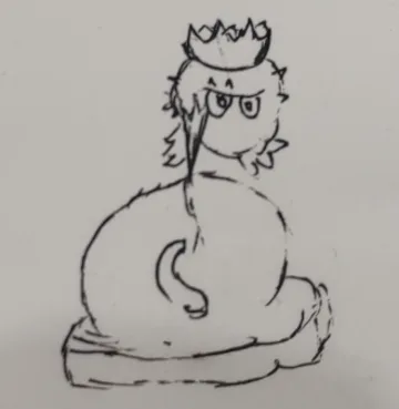 头脑风暴草图:戴王冠的角色