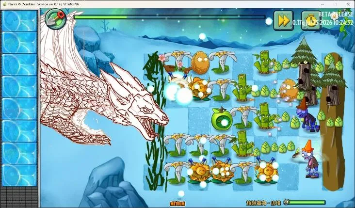 瀚海 BOSS 的实机战斗画面，当前使用静态图像